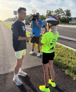 Bicyclists riding on the newly opened Paradise Coast Trail in Collier County